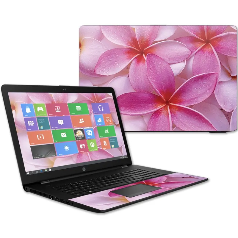 Skin Compatible with HP 17t Laptop 17.3" (2017) - Flowers Protective, Durable, and Unique Vinyl Decal wrap Cover