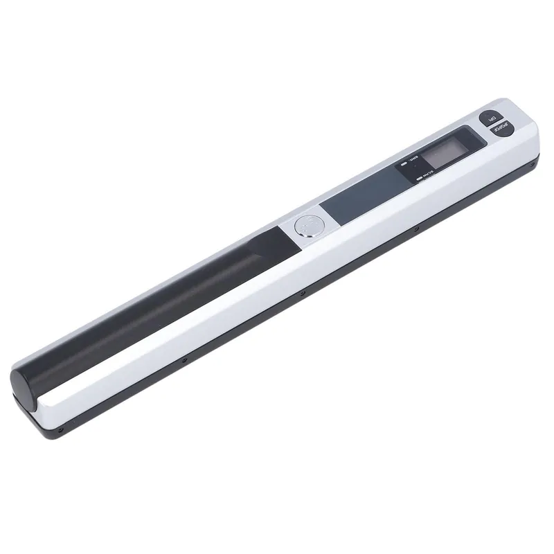 Portable Scanner, 900 DPI Handheld Photo Scanner for A4 Documents, JPG PDF Format (Silver)