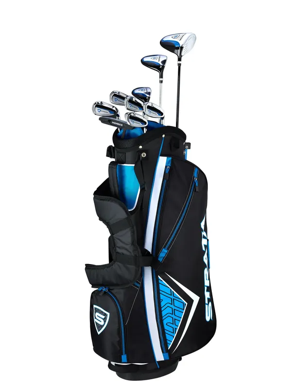 Callaway Golf Men‘s Strata Complete 12 Piece Package Set (Right Hand, Steel), Blue
