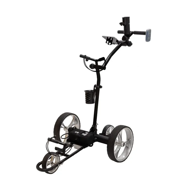 Cart-Tek Yellowstone Electric Golf Caddie with Remote Black Lithium Battery Electric Golf Caddy