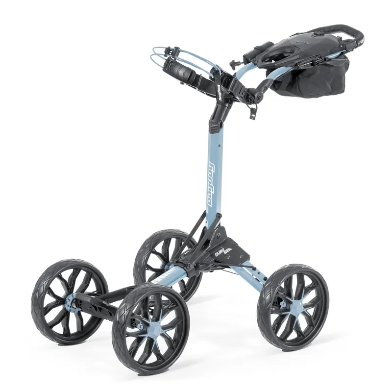 Bag Boy Quad Pro Push Cart, Ice Blue/White