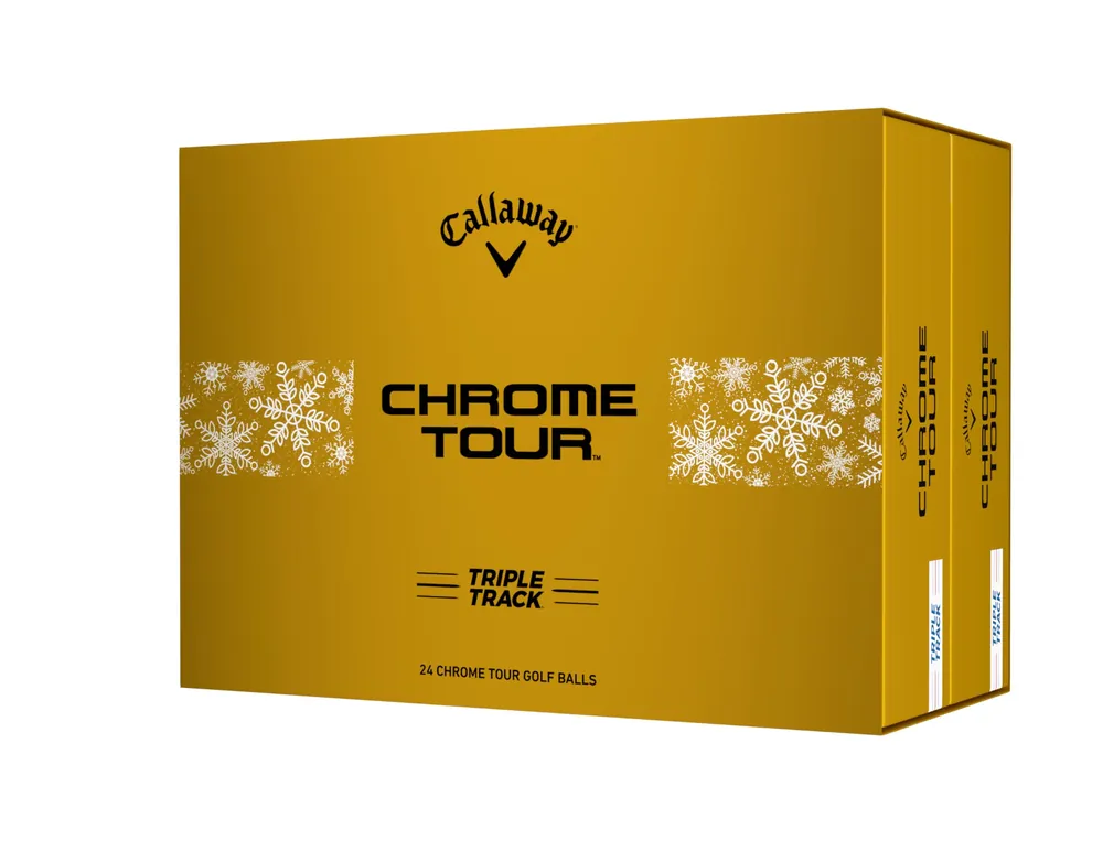 Callaway Golf Chrome Tour Triple Track Golf Ball (Holiday, 2 Dozen)