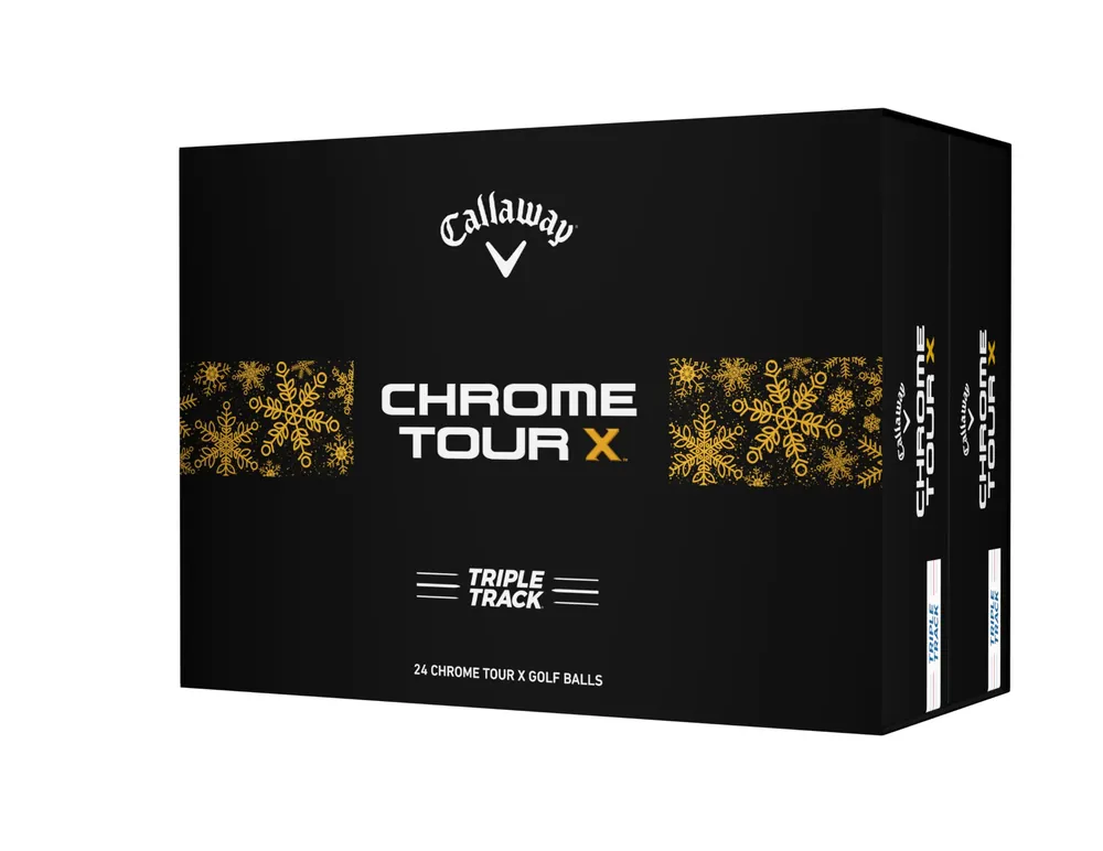 Callaway Golf Chrome Tour X Triple Track Golf Ball (Holiday, 2 Dozen)