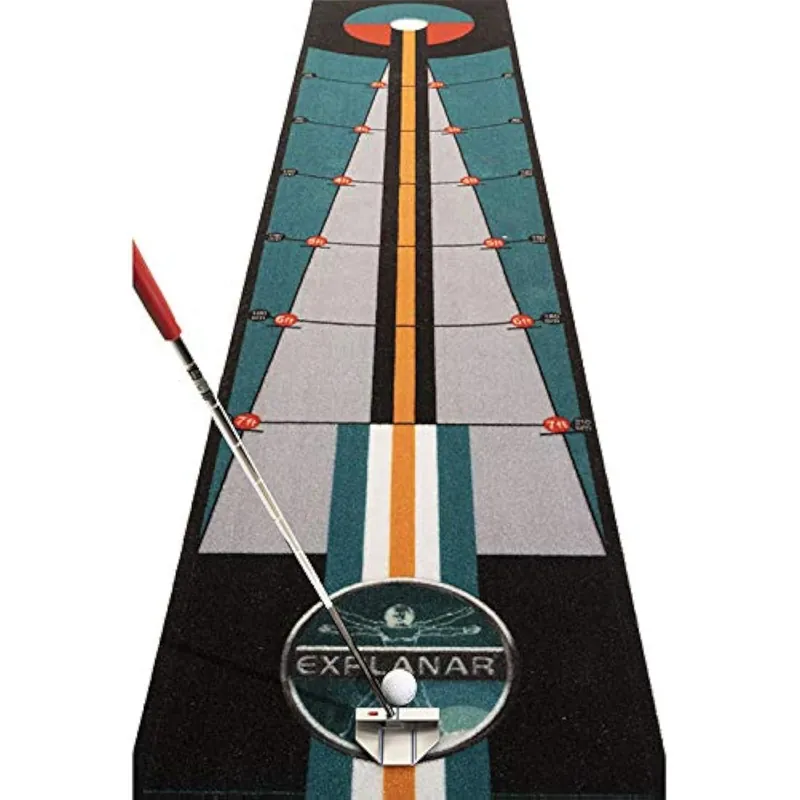 Golf Putting Mat - 4 Meter (13 Feet) - Indoor Golf Putting Trainer Helping Golfers Improve Putting