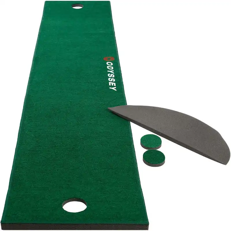 10‘ Indoor Putting Green Golf Mat & Golf Putting Training Aid