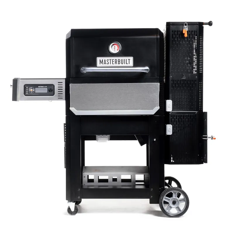 Digital Charcoal Grill, Griddle and Smoker with Digital Control, App Connectivity and 800 Cooking Square Inches in Black