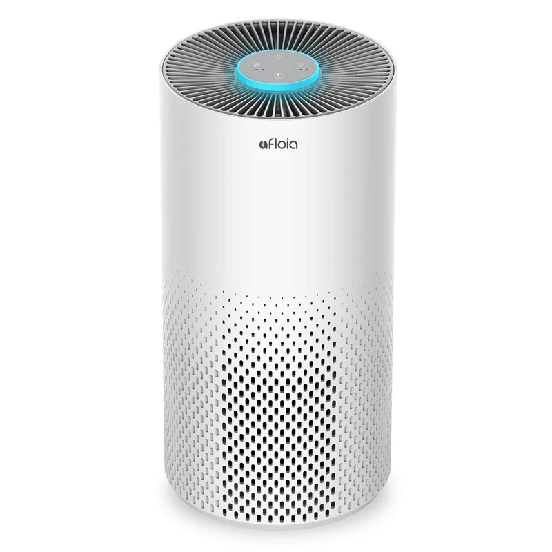 Air Purifier for Pets Dust Pollen Allergies Dander Mold Odor Smoke, 22dB&7 Color Light, Kilo White