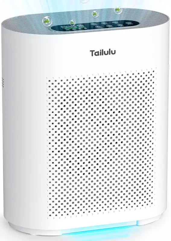 1800 ft², PM2.5 Air Quality Sensor Smart Mode Air Purifiers for Bedroom, Pets, Dust, Pollen