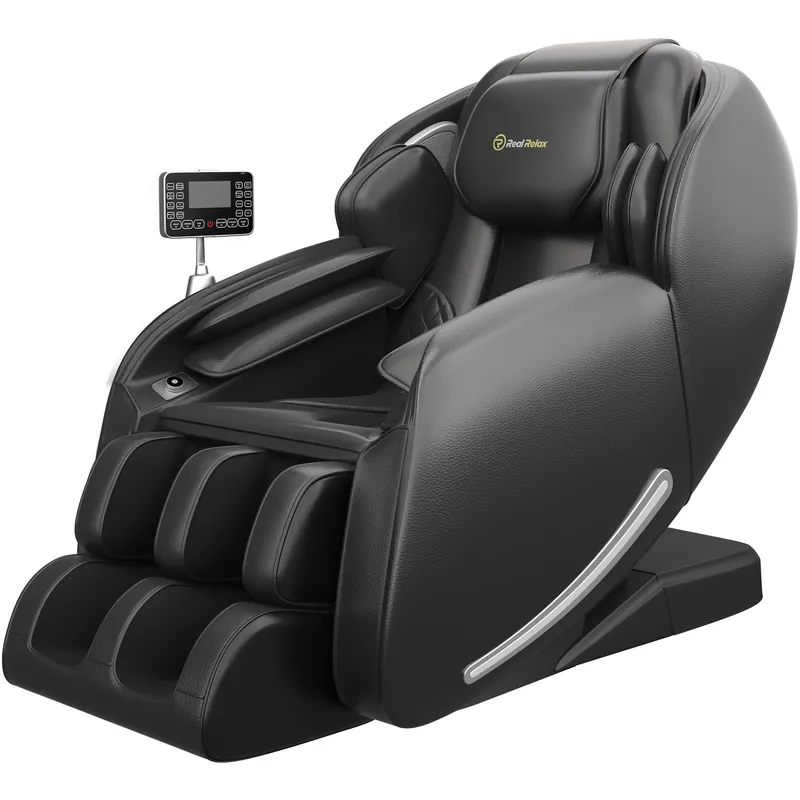 Massage Chair, Full Body Zero Gravity SL-Track Shiatsu Massage Recliner Chair with Heat Body Scan Bluetooth All Black