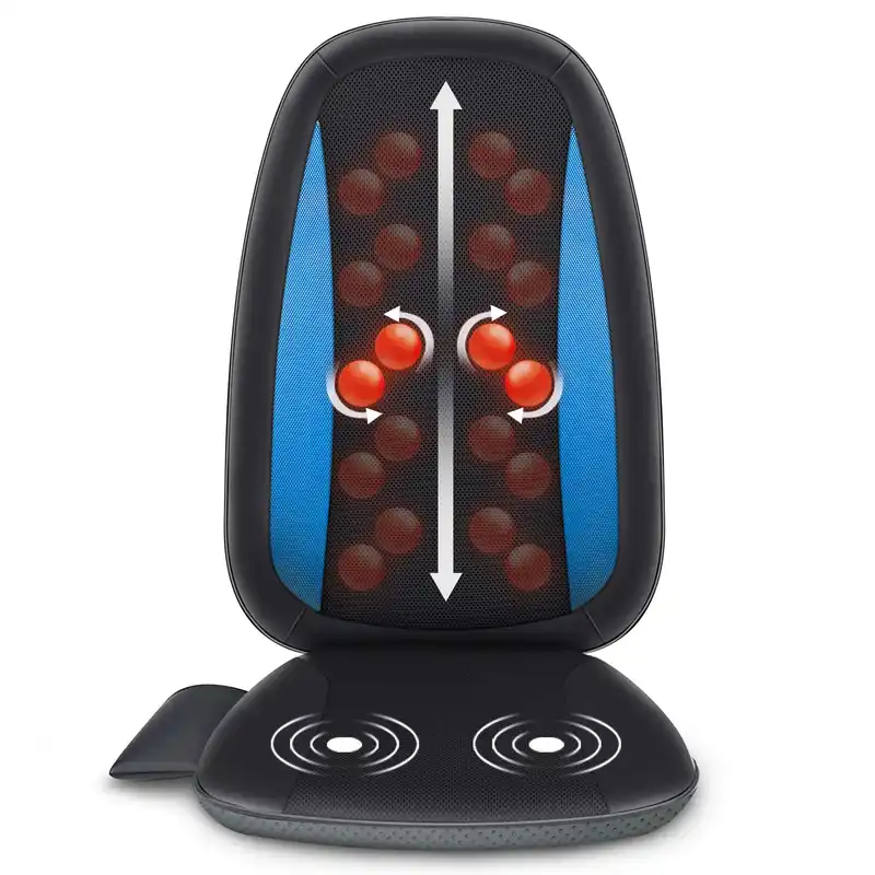 Back Massager with Heat, Christmas Gifts, Deep Tissue Kneading Massage Seat Cushion, Massage Chair Pad for Full Back