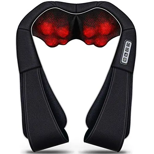 Neck and Shoulder Massager with Heat Deep Tissue Kneading Sports Recovery Massagers