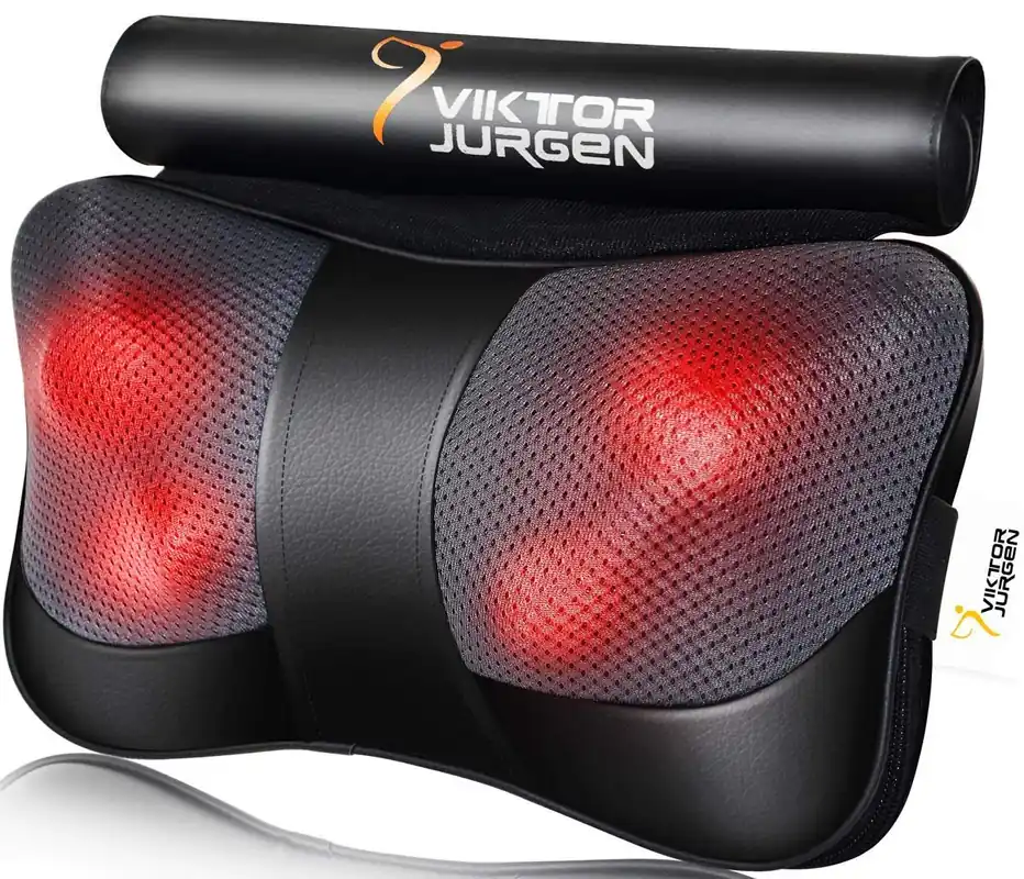 Kneading Massager for Neck and Shoulder, Massage Pillow with Heat Relaxation
