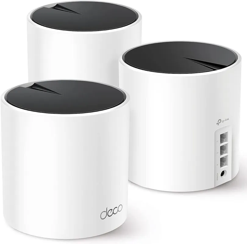 WiFi 6 Mesh System(Deco X55) - Covers up to 6500 Sq.Ft. , Replaces Wireless Router and Extende (3-pack)