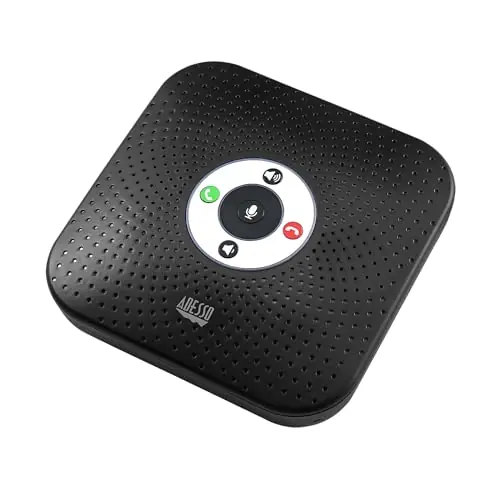 Conference Microphone Speaker Bluetooth/Wired, USB 3.0 Hubs, AI Noise Reduction, 360° Voice Pickup