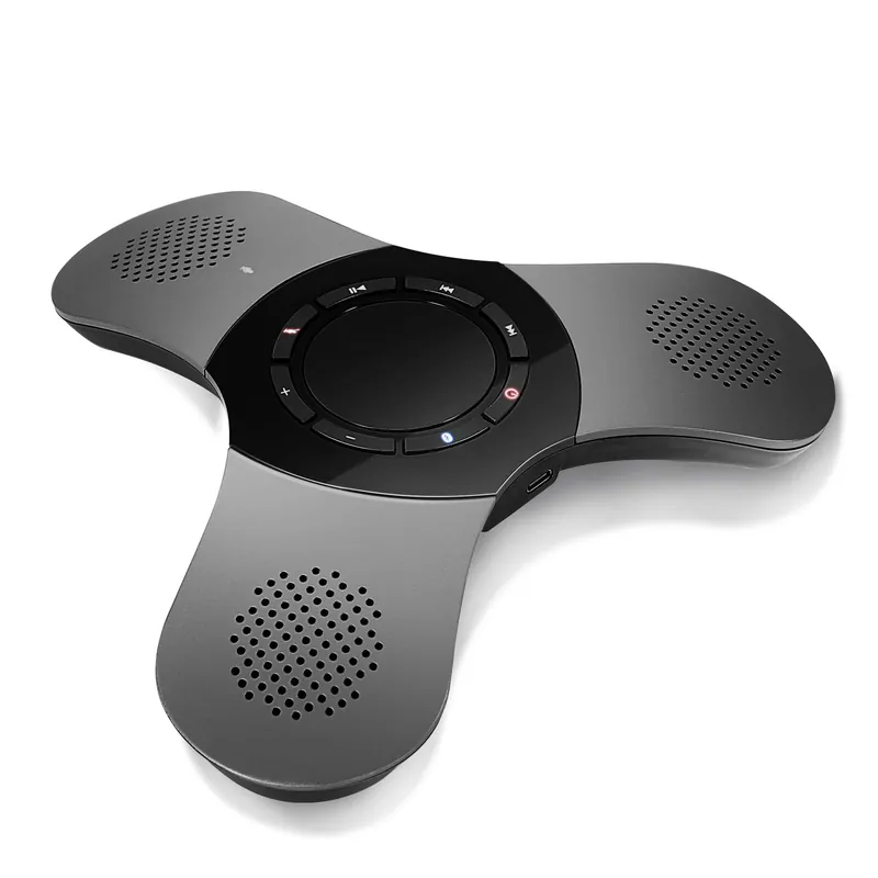 Bluetooth Conference Speaker with Microphone & Premium 360° Voice Pickup, USB-C Speakerphone Home Office