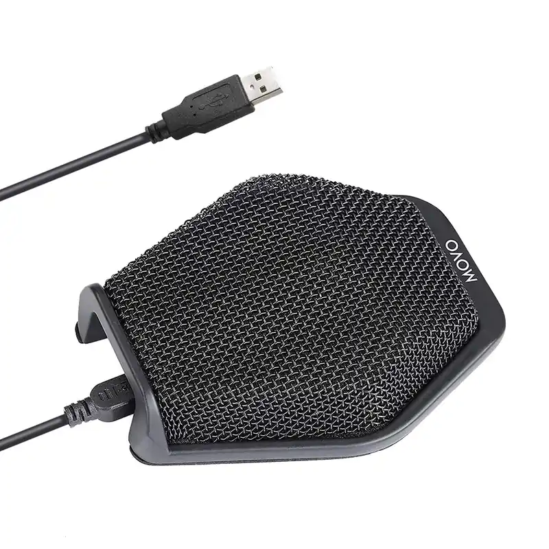 Conference USB Microphone for Computer Desktop and Laptop with 180° / 20‘ Long Pick up Range Compatible with Windows