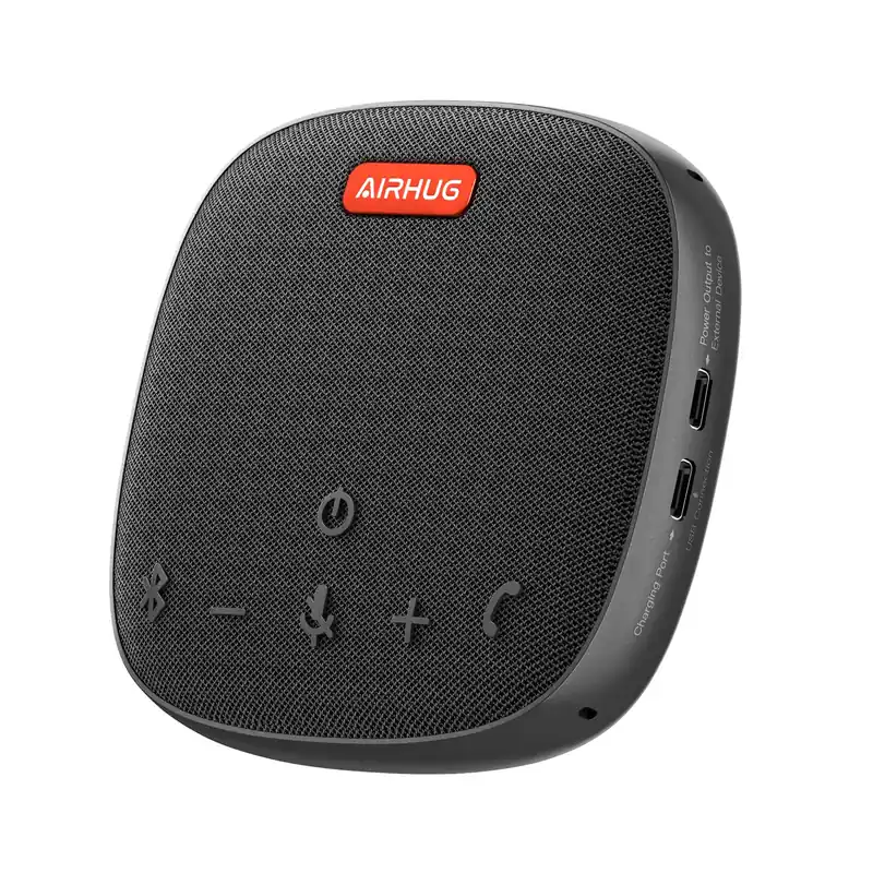 Conference Speaker and Microphone, Bluetooth Speakerphone with 360° Voice Pickup, Advanced Noise Reduction