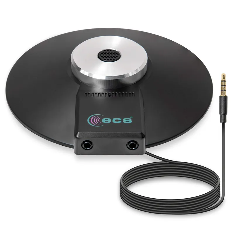 3.5mm TRRS 4 Pole 360° Omni-Directional Conference Recording Microphone with Daisy Chain Option for Meetings Using iPhone
