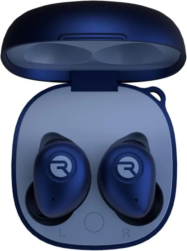 Fitness Bluetooth True Wireless Earbuds with Built in Mic 56 Hours of Battery, IPX7 Waterproof (Blue)