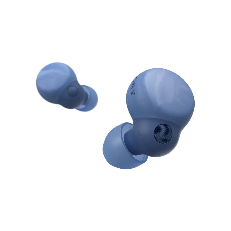Wireless Noise Canceling Earbud Headphones with Alexa Built-in, Bluetooth Ear Buds Compatible with iPhone and Android, Earth Blue