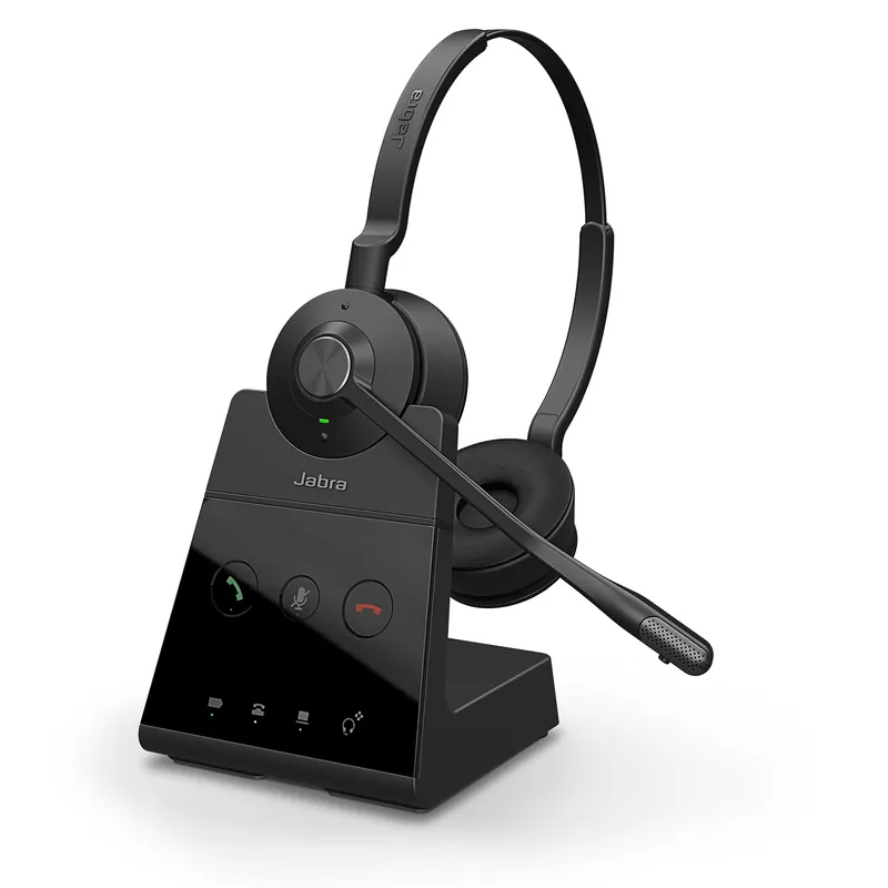 Wireless Headset, Dual-Ear – Telephone Headset with Industry-Leading Wireless Performance, Advanced Noise- Black