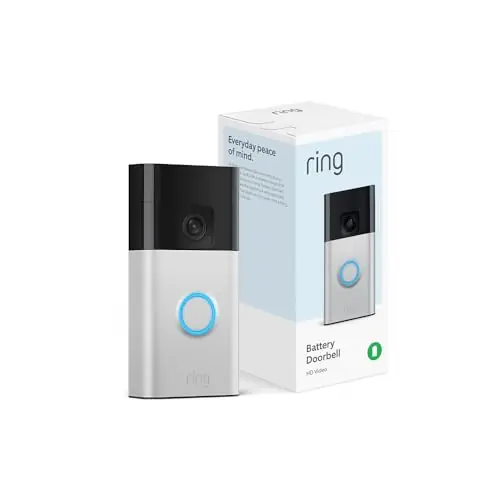 Battery Doorbell, Head-to-Toe Video, Live View with Two-Way Talk, and Motion Detection & Alerts (2024 release), Satin Nickel