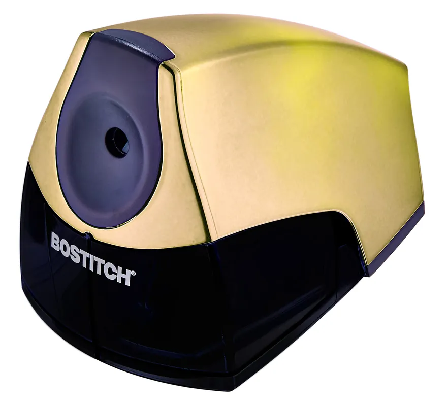 Office Personal Electric Pencil Sharpener, Powerful Stall-Free Motor, High Capacity Shavings Tray, 7yr Warranty,Metallic Purple