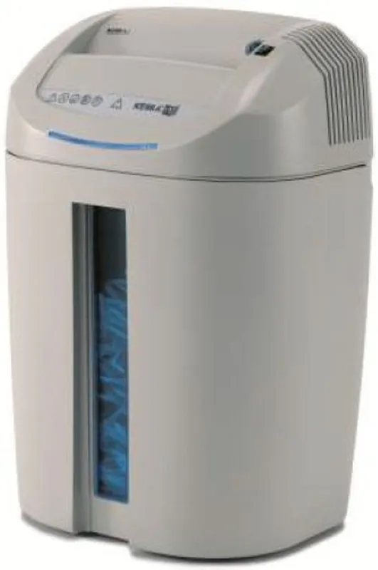 +1 SS7 Professional Small Office Strip Cut Shredder; Shreds up to 27 sheets of paper at a time, CDs, DVDs and credit cards; Carbon hardened cutting knives unaffected by staples and clips