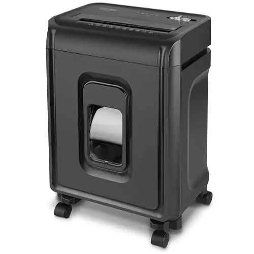 AU1035XA 10-Sheet Crosscut Paper/Credit Card Shredder with 4-Gallon Pullout Wastebasket