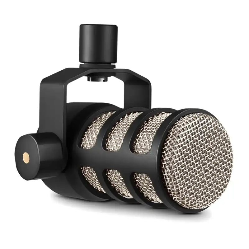 PodMic Cardioid Dynamic Broadcast Microphone, Black