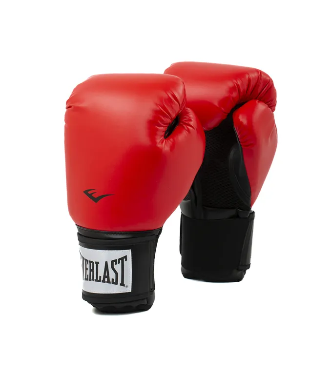 Everlast Prostyle 2 Boxing Gloves, Entry Level Training Gloves for Men and Women, Secure Fit Hook and Loop Closure & Ventilation, Heavy Bag & Speedbag Training 16 oz (Red)