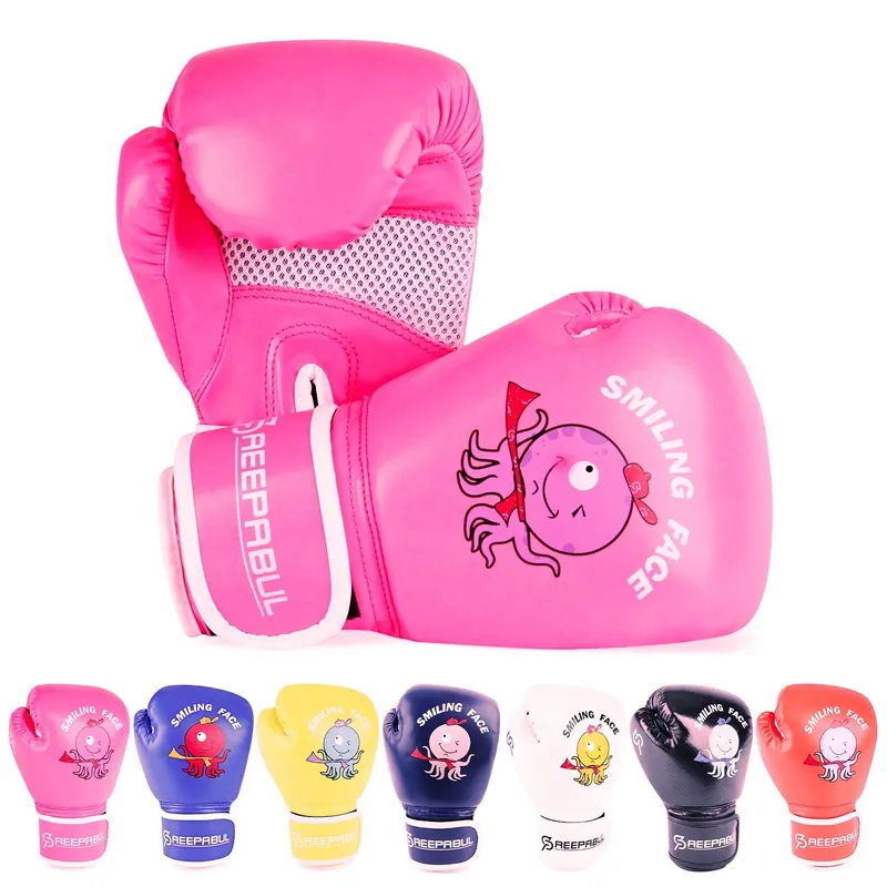 SAEEPABUL Kids Boxing Gloves for Boys and Girls, Boxing Gloves for Kids 3-15, Youth Boxing Training Gloves, Kids Sparring Punching Gloves for Punching Bag, Kickboxing, Muay Thai, MMA, Pink, 4oz