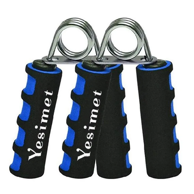 Yesimet Hand Grip Strengthener Set, Forearm Exerciser, Finger Exercise Gripper, Grip Strength Trainer, hand Trainer-Soft Foam Hand Exerciser for Quickly Increasing Forearm and Hand Grips,2 Pack (Blue)
