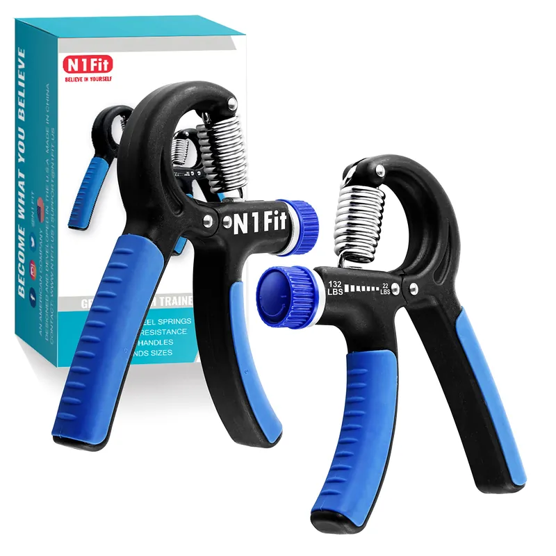 Grip Strength Trainer - 2 Pack Hand Gripper Strengthener Adjustable Resistance Non-Slip Forearm Finger Strengthener Perfect for Workout and Hand Rehabilitation