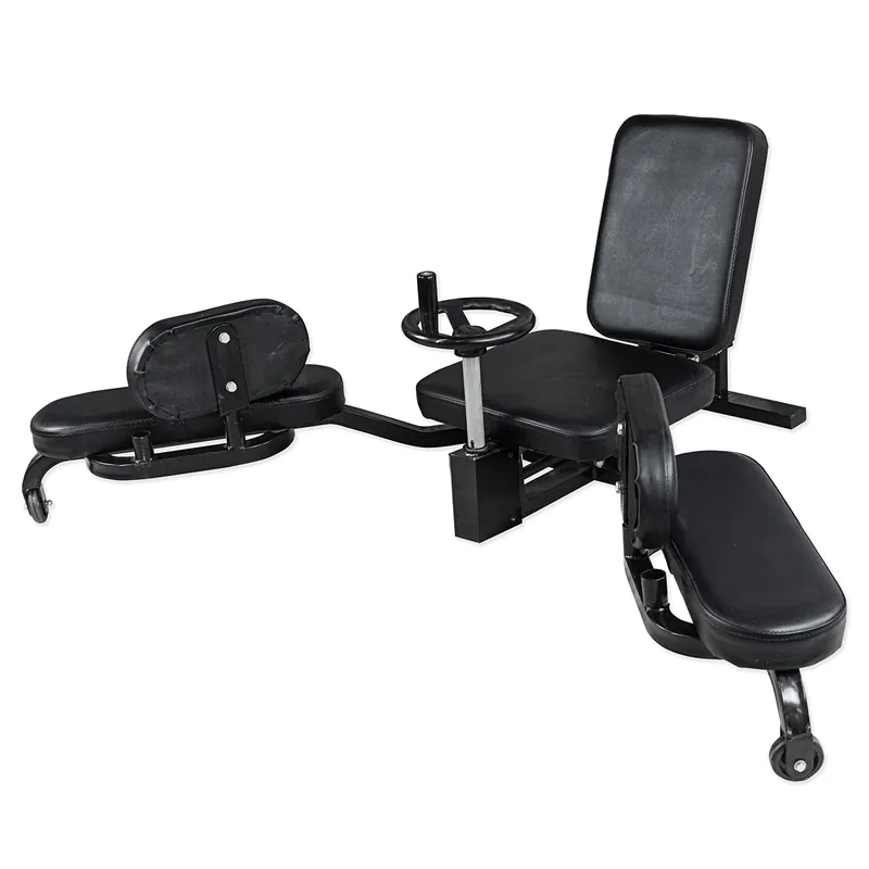 Valor Fitness Adjustable Leg Stretcher Adductor Machine -Leg Split Flexibility Training Equipment - 180 Degrees - Stretching Home Workout Max Weight 300 lbs