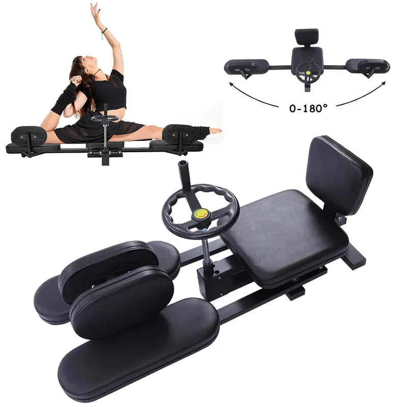 YUNLAIGOTOP Leg Stretcher, 220LBS Split Machine for Flexibility, 180 Degrees Heavy Duty Leg Stretcher Machine, Hip Stretcher for Tight HIPS, Yoga, Exercise, Fitness, Dance