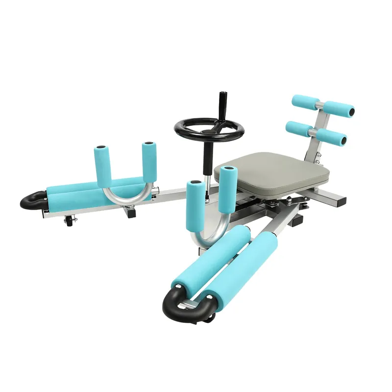 HinLIaDa Leg Stretcher, 330.7lbs Heavy Duty Split Machine for Leg Stretching, Flexibility Stretching Equipment, Leg Stretching Training Machine for Home, Gym, Ballet, Yoga, Dance, Martial Arts (Cyan)