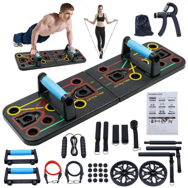 Push-Up Board, Portable Home Fitness Set,Full-Body Workout