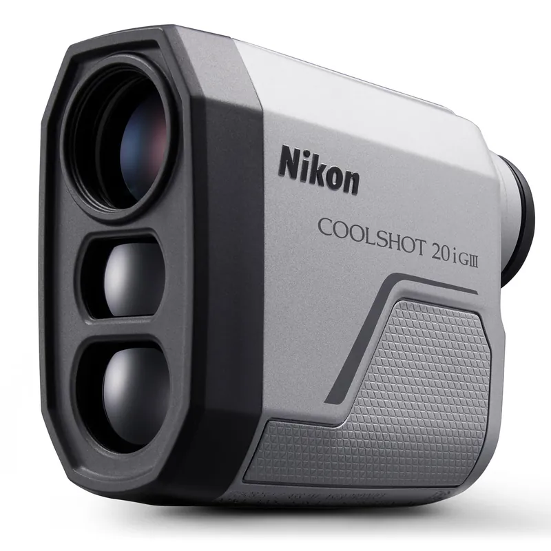 Nikon COOLSHOT 20i GIII Golf Rangefinder Rainproof Laser rangefinder with Slope, Locked On Quake and 5 Year Warranty