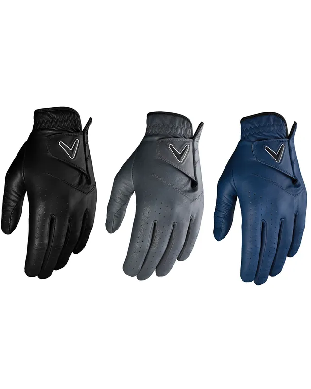 Callaway Golf Opti Color Glove (Worn on Left Hand, Standard (3-Pack), Small, Multi Color)