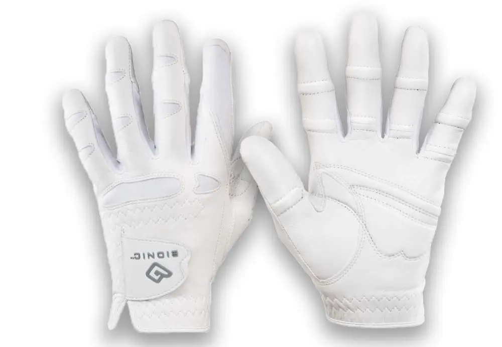 Women‘s Bionic StableGrip with Natural Fit Golf Glove - 2 Pack Bundle (2 Gloves) (Large, Worn on RH)