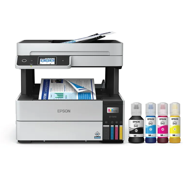 Epson EcoTank Pro ET-5170 Wireless Color All-in-One Supertank Printer with Scanner, Copier, Fax