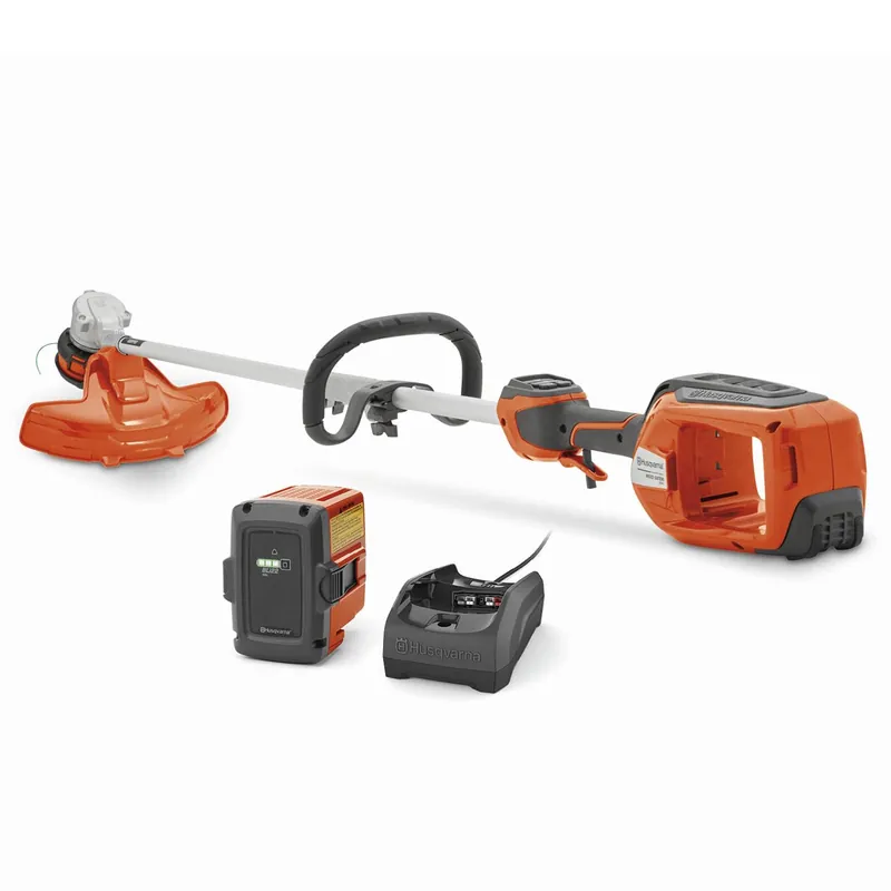 320iL Cordless String Trimmer with 4 Ah Battery and Charger, 16-Inch Straight Shaft Electric Weed Eater with Rapid Replace