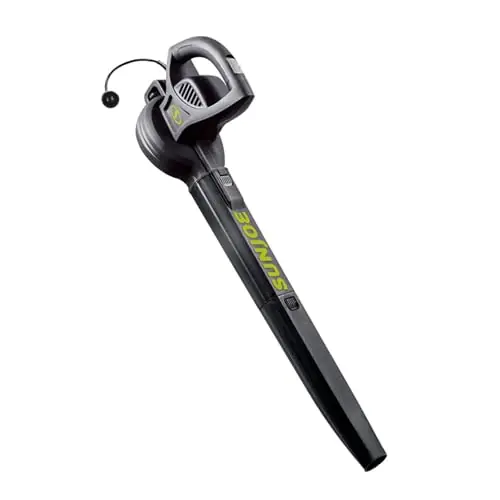 Sun Joe Electric All Purpose Leaf Blower with 6 Amp Motor and 155 MPH Air Speed, Black