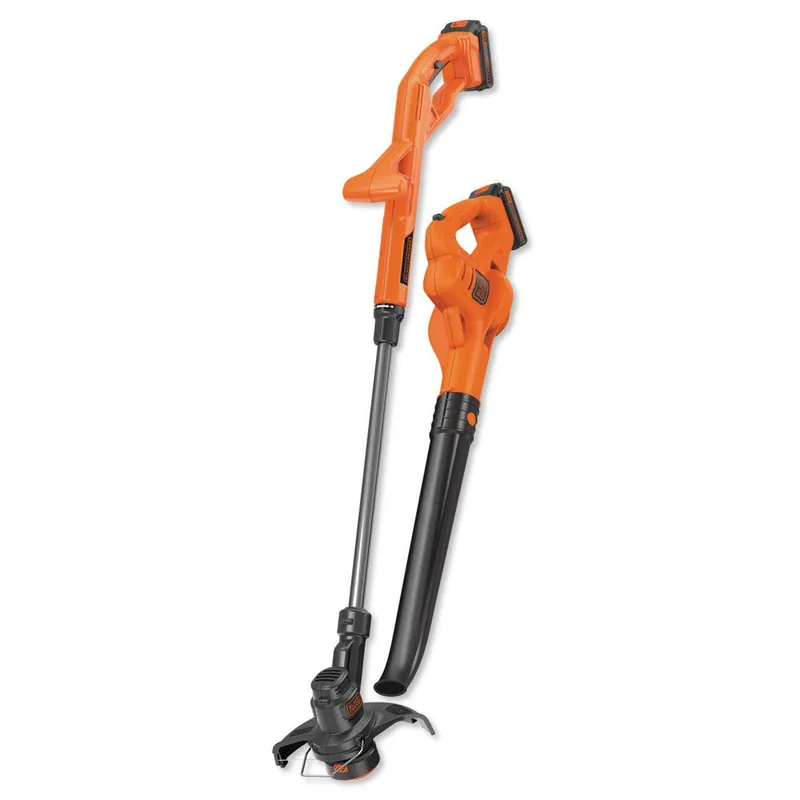 BLACK+DECKER 20V MAX* POWERCONNECT 10 in. 2in1 Cordless String Trimmer/Edger + Sweeper Combo Kit (LCC222)