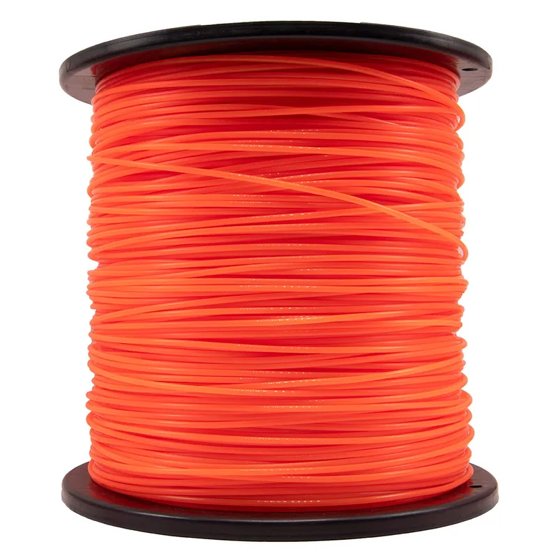 095 Trimmer Line, 095 Weed Eater String, 0.095" Weed Wacker String, Commercial Grade Round Nylon String Trimmer Line .095 Replacement For String Trimmer Weed Trimmers .095"-1280ft-5lb-Spool(Orange)
