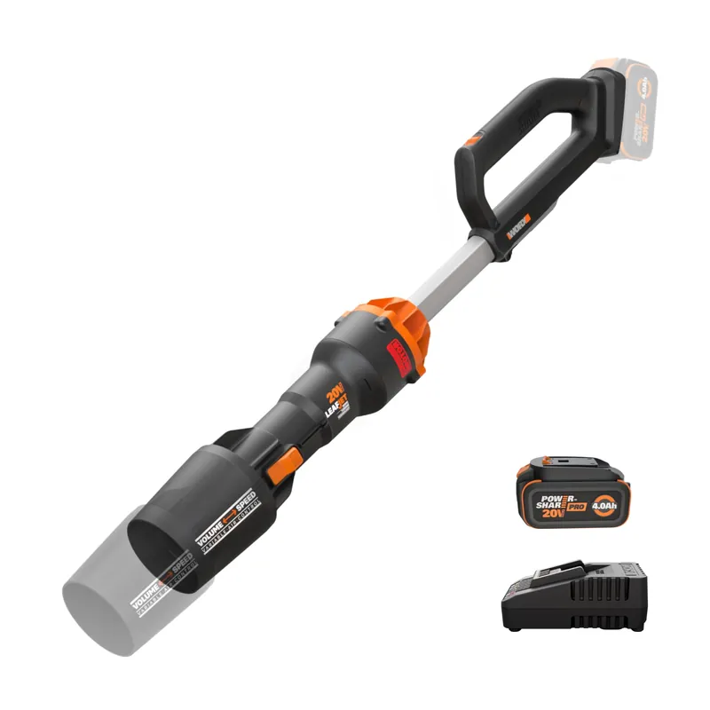 WORX Nitro Cordless Leaf Blower, Electric Blower with 410 CFM & 130 MPH with 3.8 Lbs, 4.0 Ah Battery & Charger Included, WG543