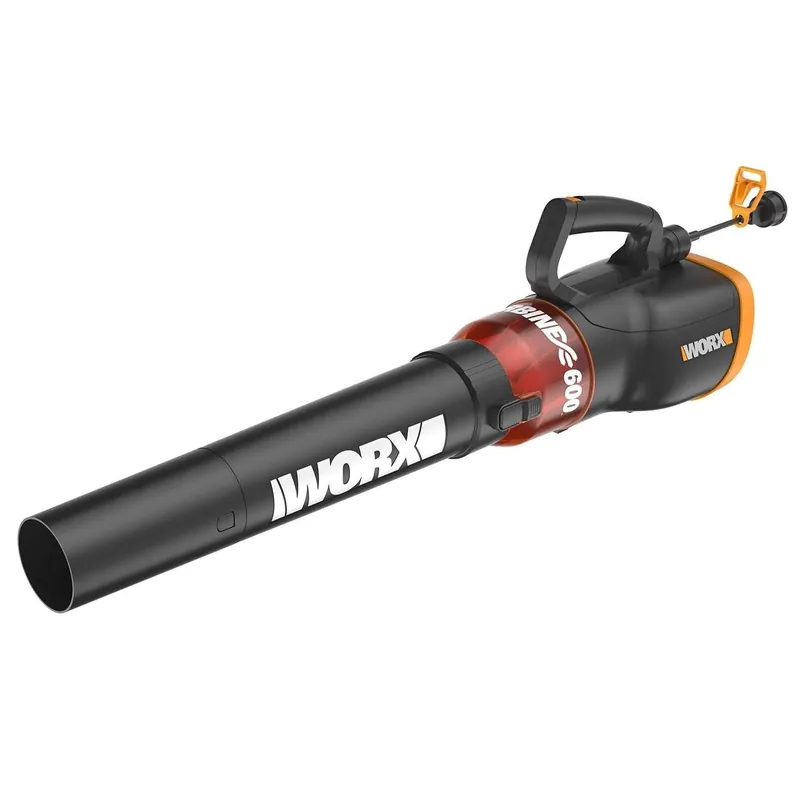 WORX WG520 12 Amp Turbine 600 Electric Leaf Blower Orange/Blacks