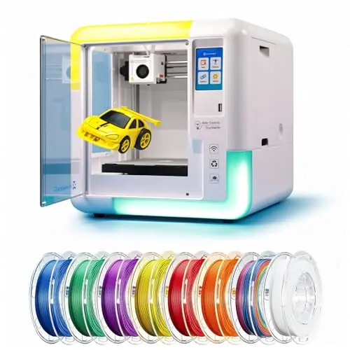 3D Printer for Kids & Beginners, AI-Powered Fully Assembled 3D Printer with Up to 400mm/s Speed, Auto Leveling, X-Maker AI+