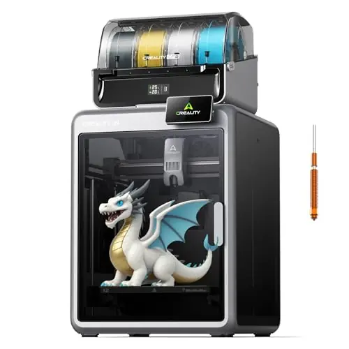 Creality K2 Combo 3D Printer, Multicolor Printing with CFS, High-Speed 600mm/s, Smart Auto Leveling, Quiet Printing